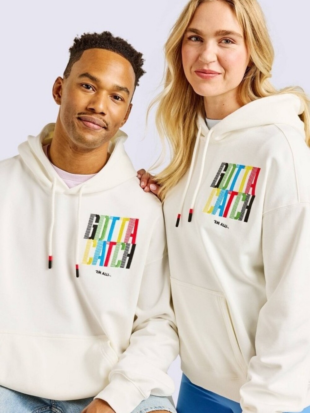 Pokemon X Target exclusive Hoodie Cream Unisex Adult Hooded Large Collab